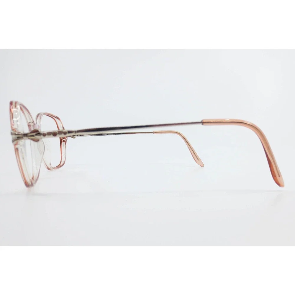 Gloria Vanderbilt Zyloware 774 Eyeglasses Peach Rose Translucent Square Frames